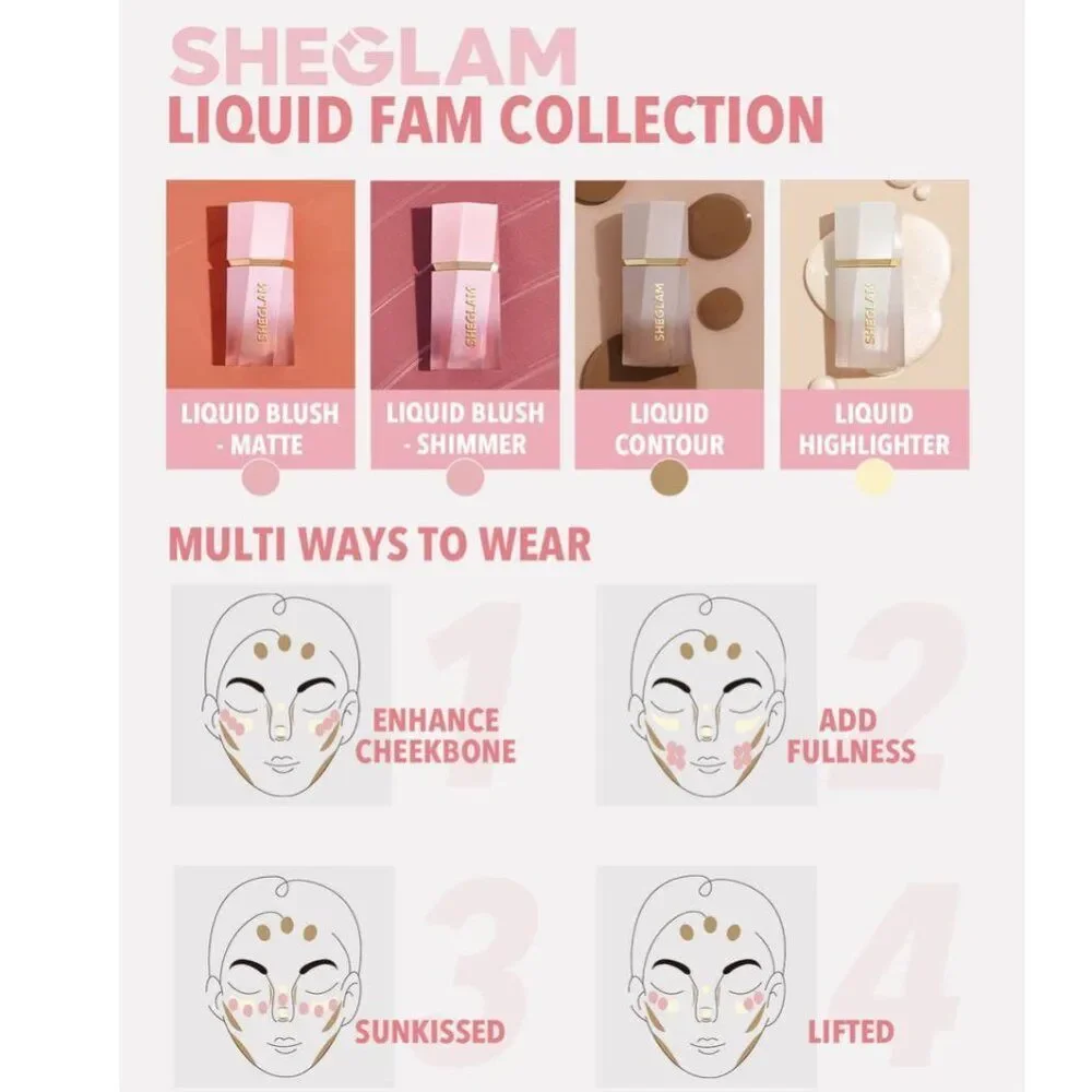 SHEGLAM Glow Bloom Liquid Waterproof‎ Long Lasting  Highlighter - Bellini Brunch